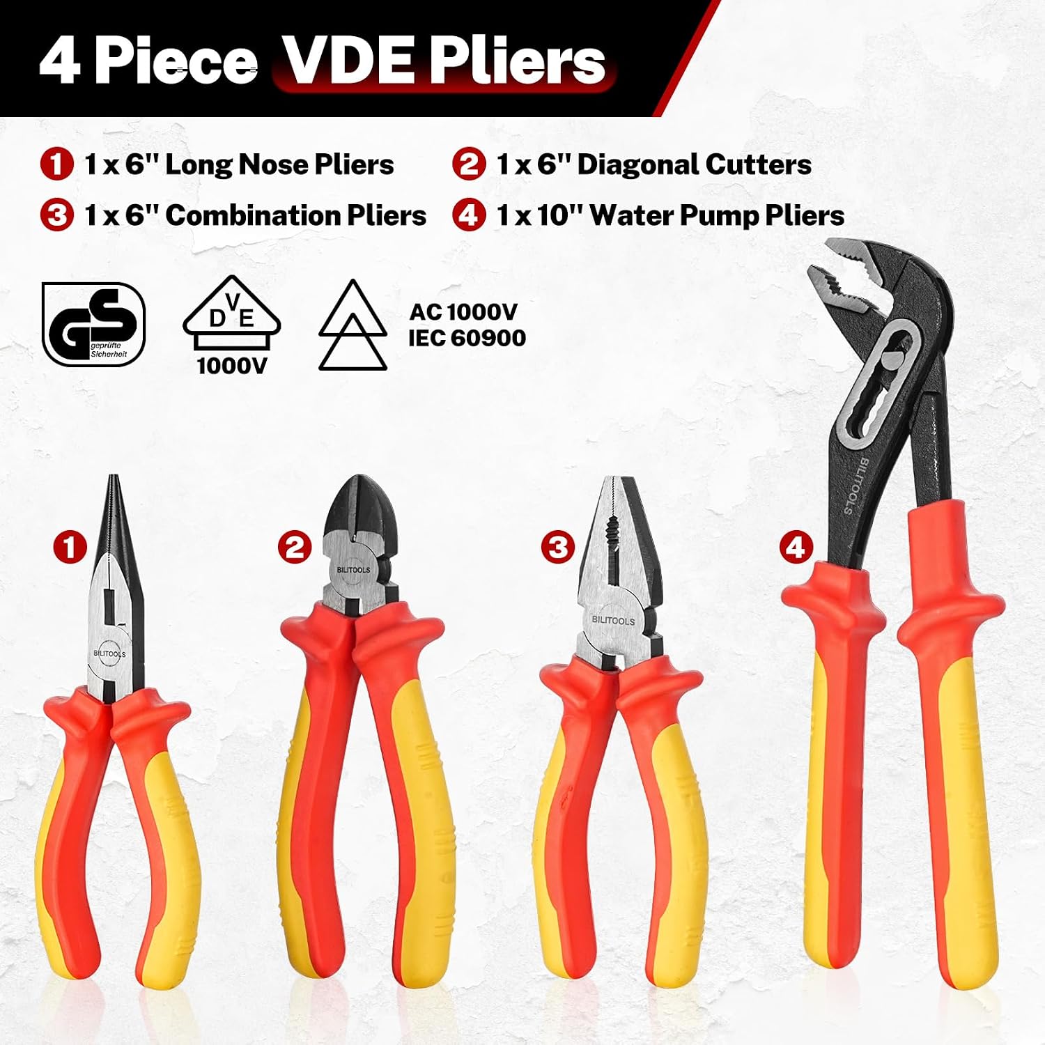 1000V Insulated Electrician Tools Set — view 3
