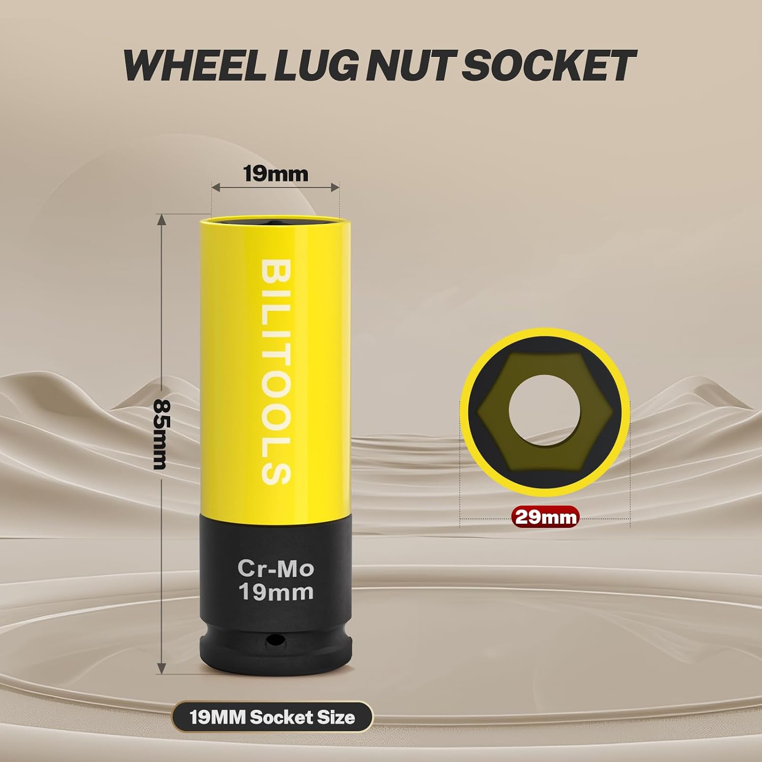 19mm Impact Lug Nut Socket — view 3