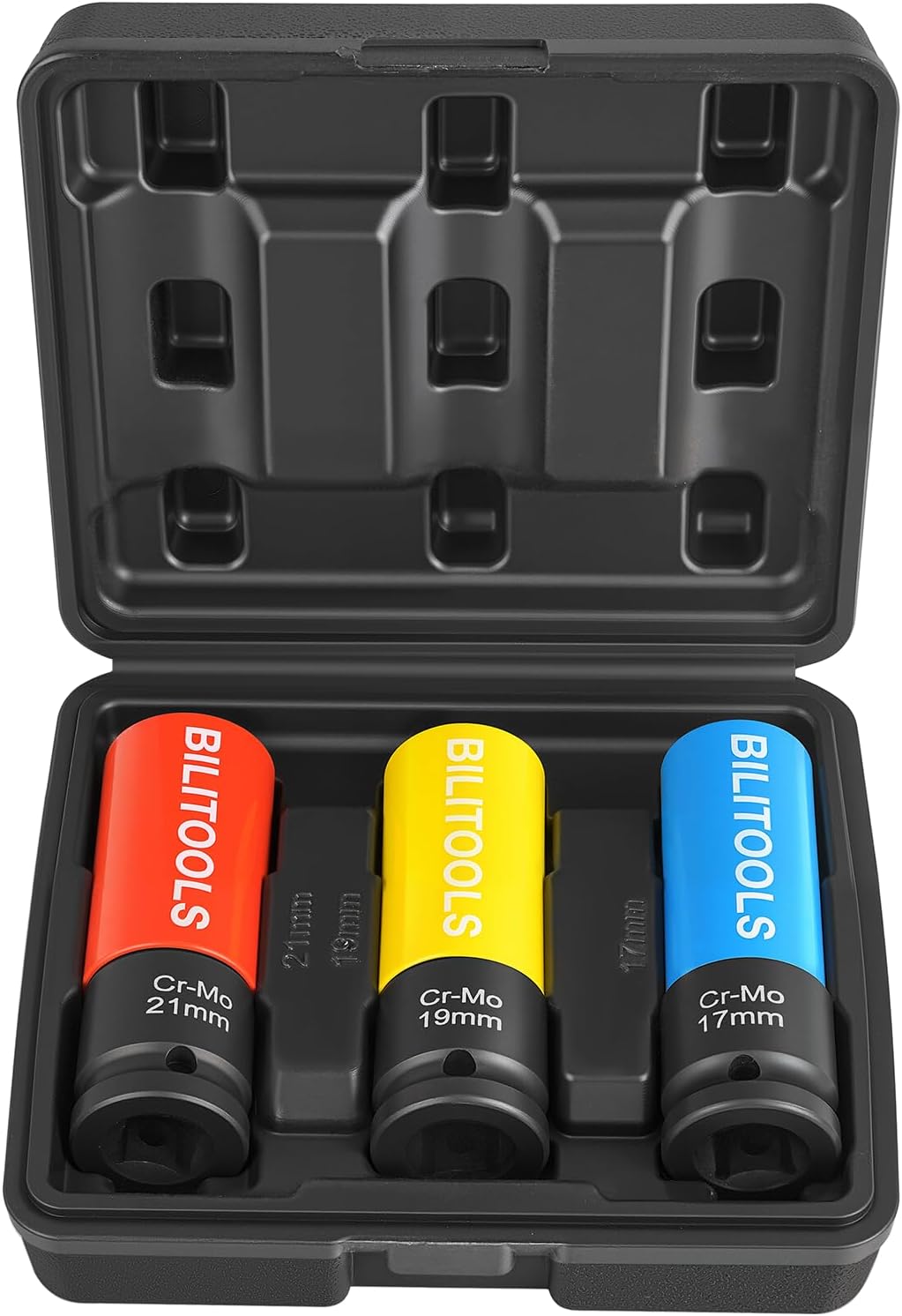 17/19/21mm Impact Lug Nut Socket Set — view 2