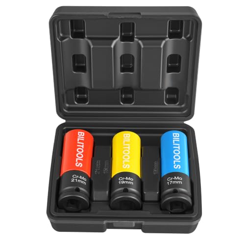 17/19/21mm Impact Lug Nut Socket Set