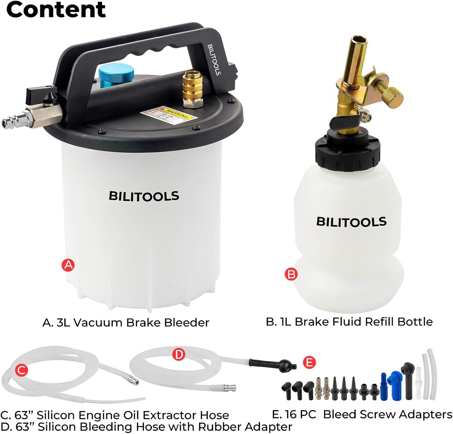 3L Universal Brake Bleeder Kit — view 4