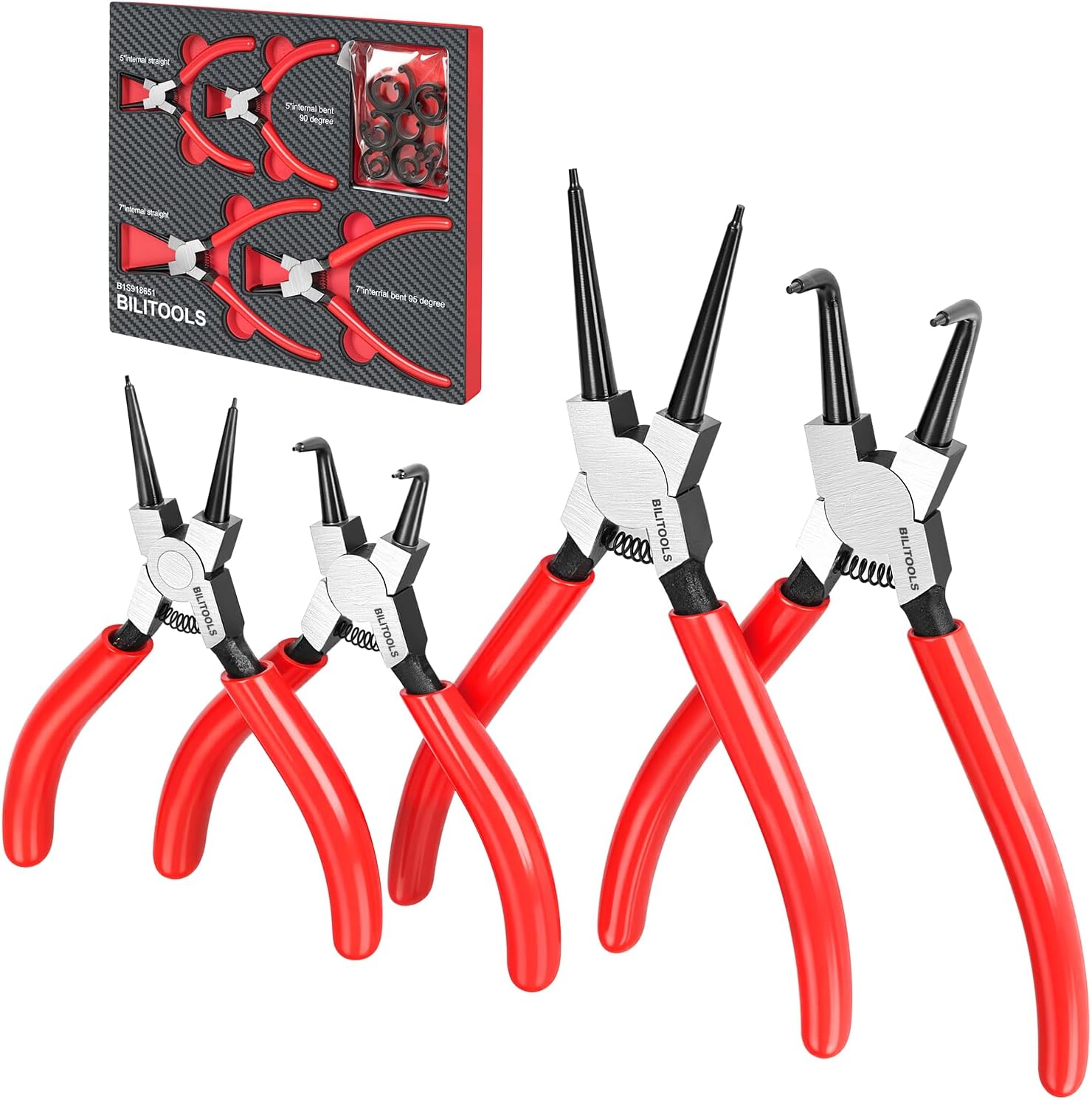 4PC Internal Snap Ring Pliers Set — view 2
