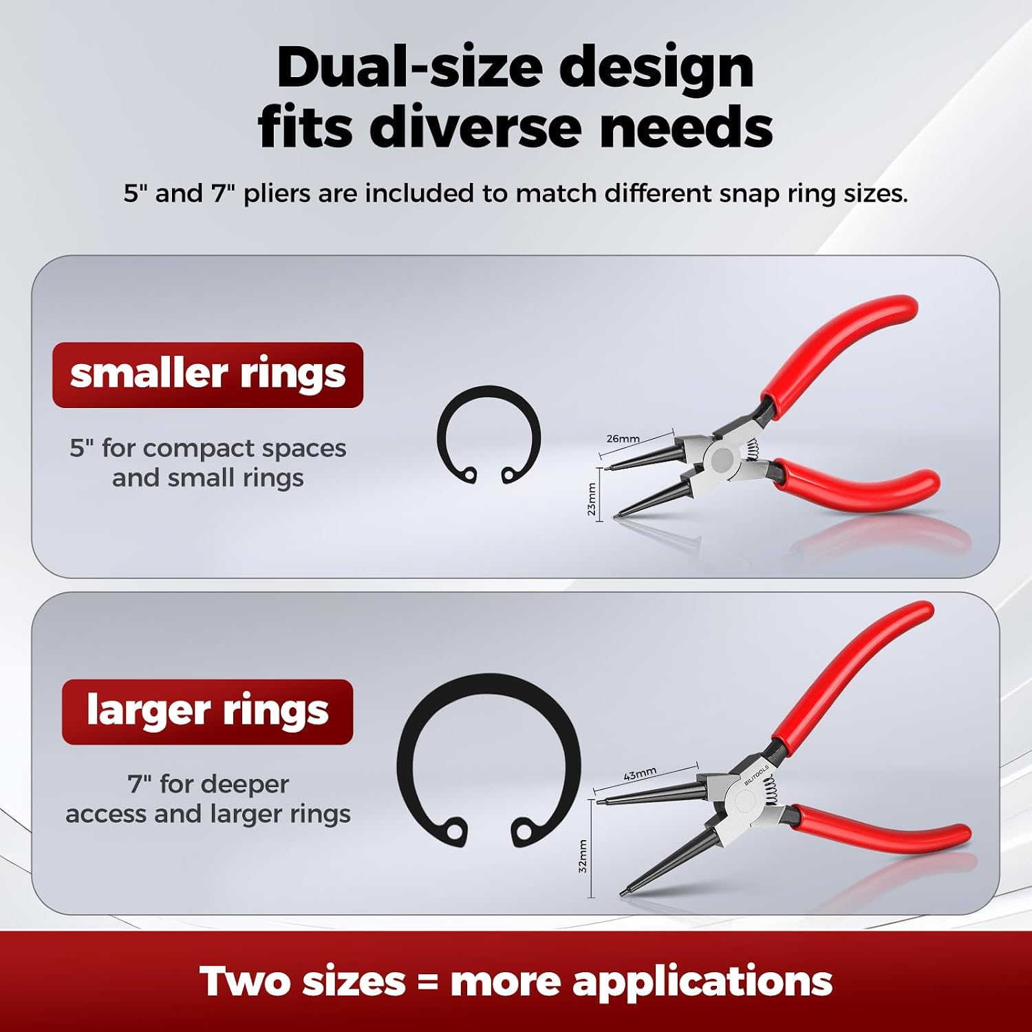 4PC Internal Snap Ring Pliers Set — view 4