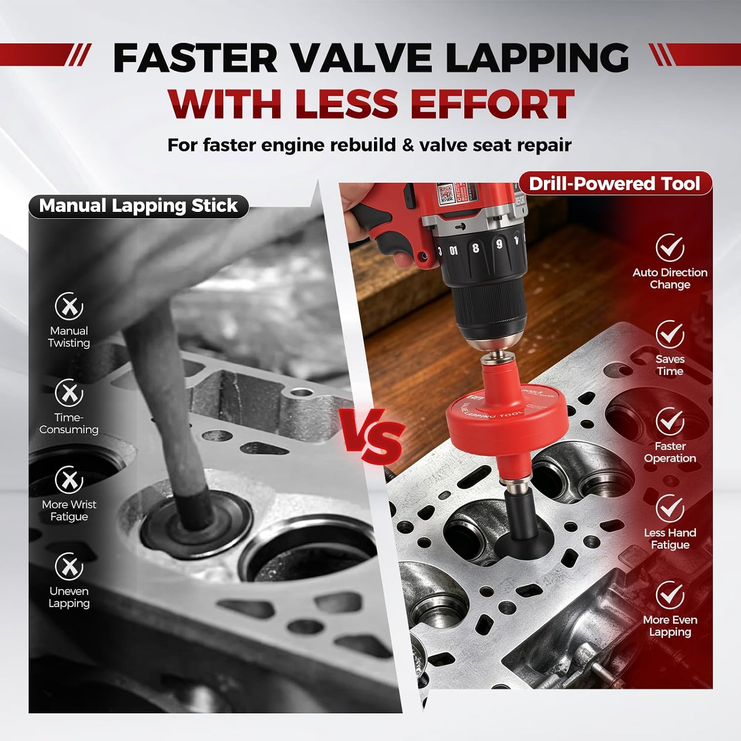 5PC Valve Lapping Tool Kit — view 4