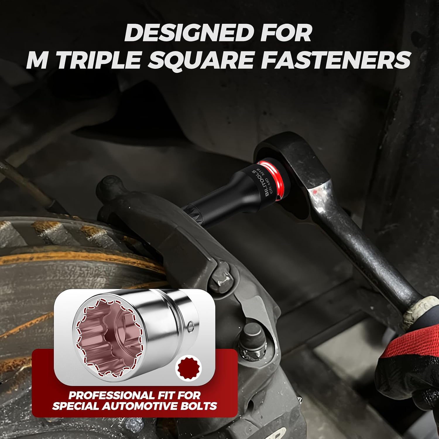 8Pcs Impact XZN Triple Square Bit Socket Set — view 4