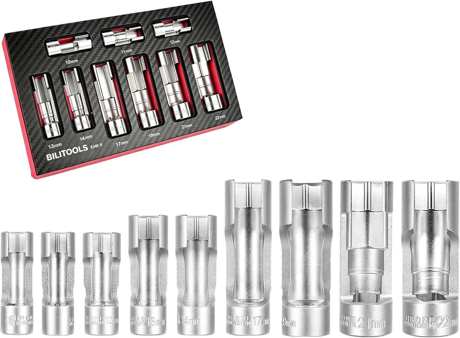 9PCS Diesel Injector Fuel Line Socket Wrench Set — view 2