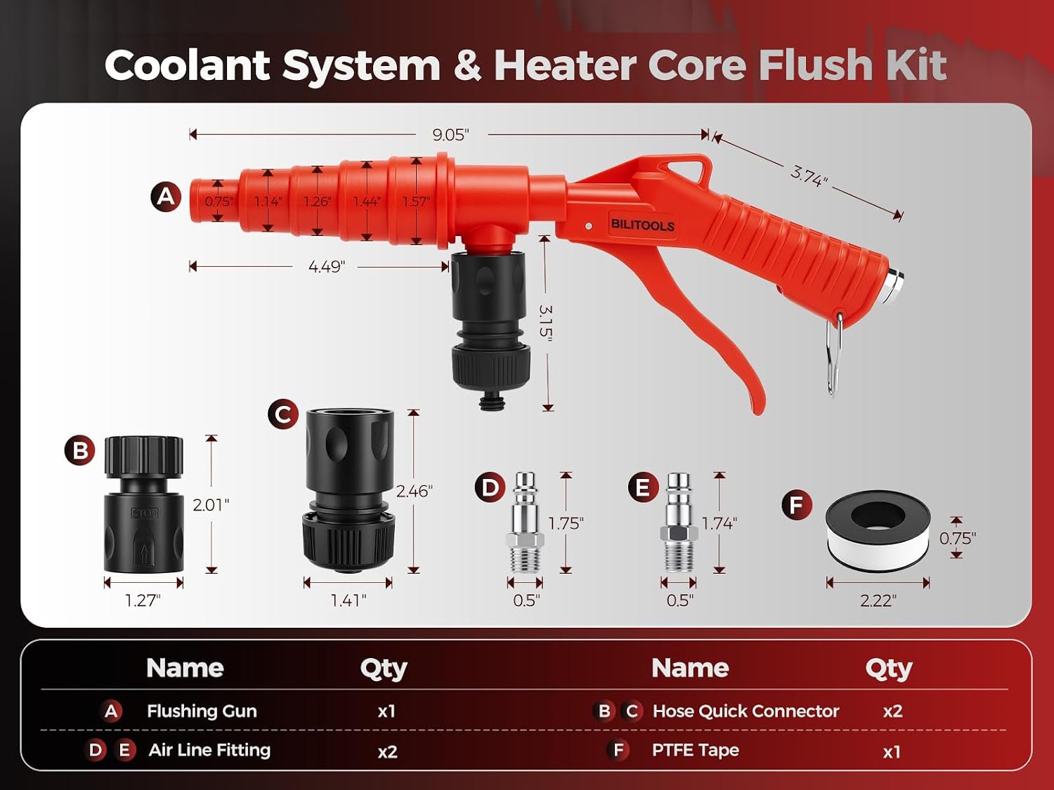 Air & Water Coolant Flush Gun — view 3
