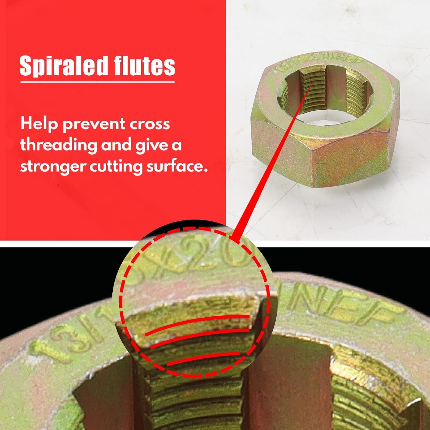 10-Piece Axle Spindle and Wheel Stud Thread Chaser Set — view 3