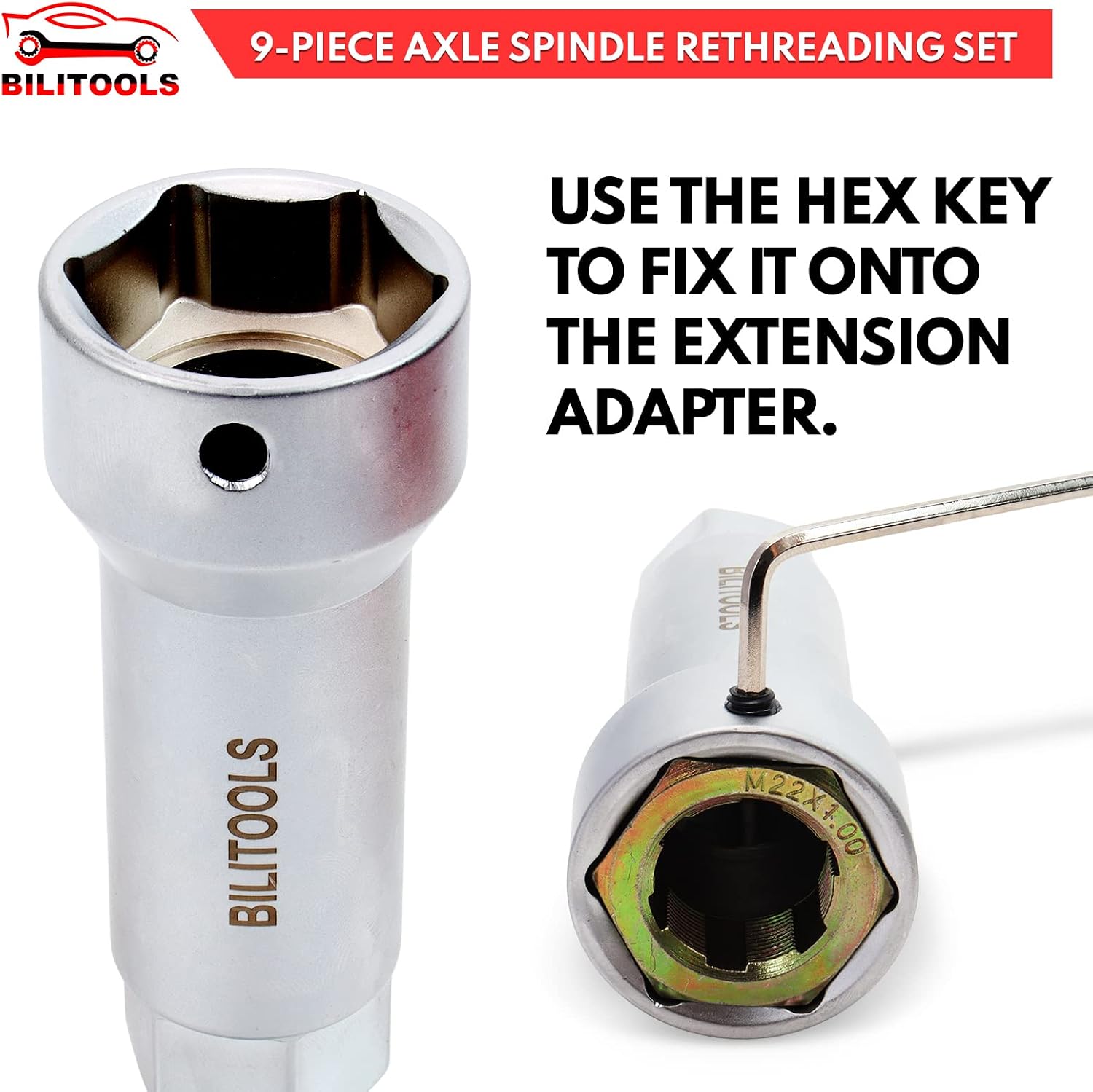 10-Piece Axle Spindle and Wheel Stud Thread Chaser Set — view 4