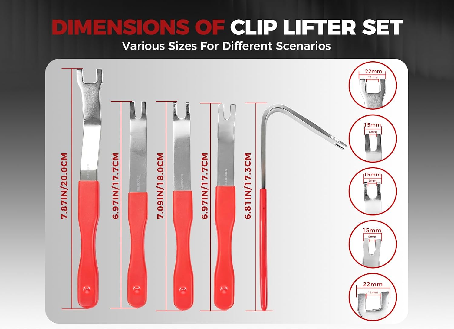 5-Piece Clip Removal Tool Set — view 3