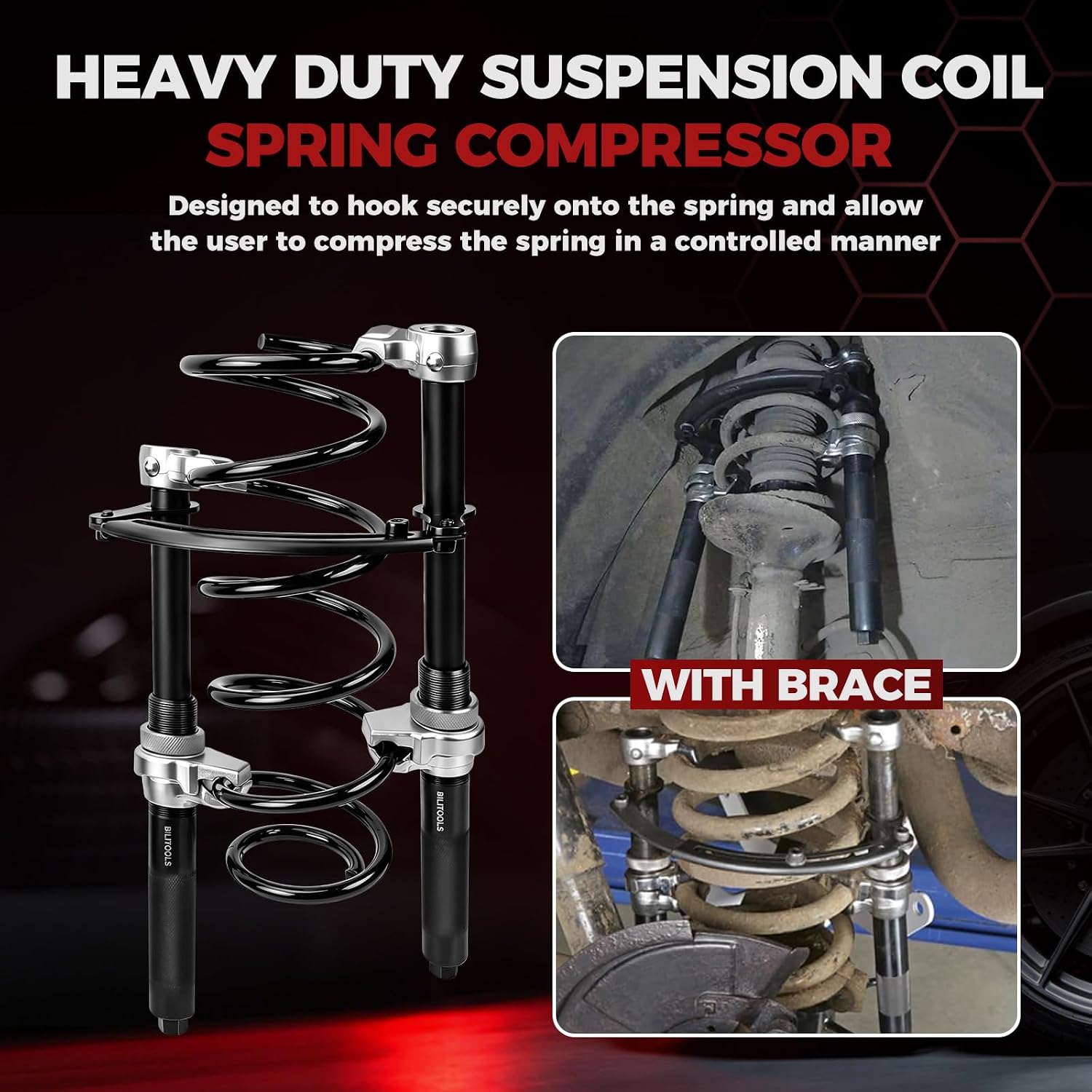 2-Piece Coil Spring Compressor Tool — view 3