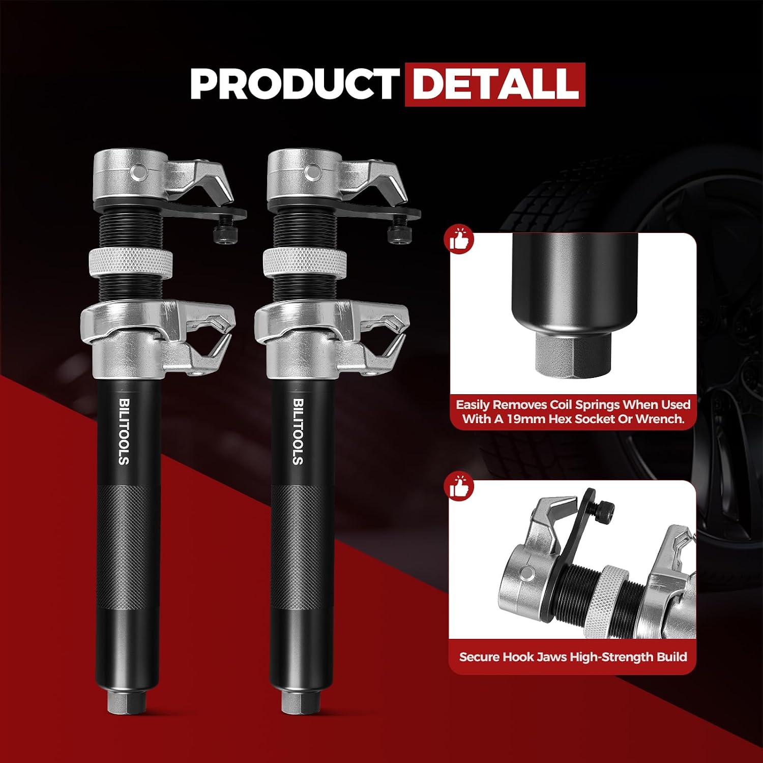2-Piece Coil Spring Compressor Tool — view 4