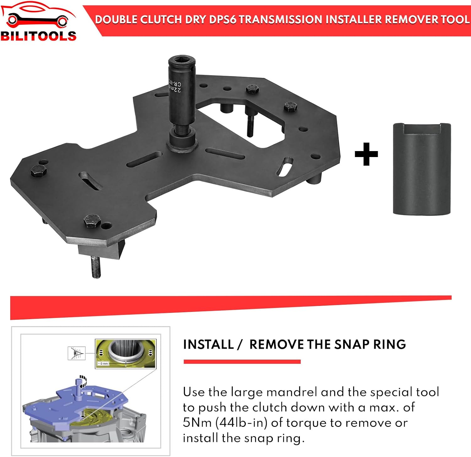DPS6 Clutch Tool Kit Compatible with Ford Fiesta Focus Volvo — view 4