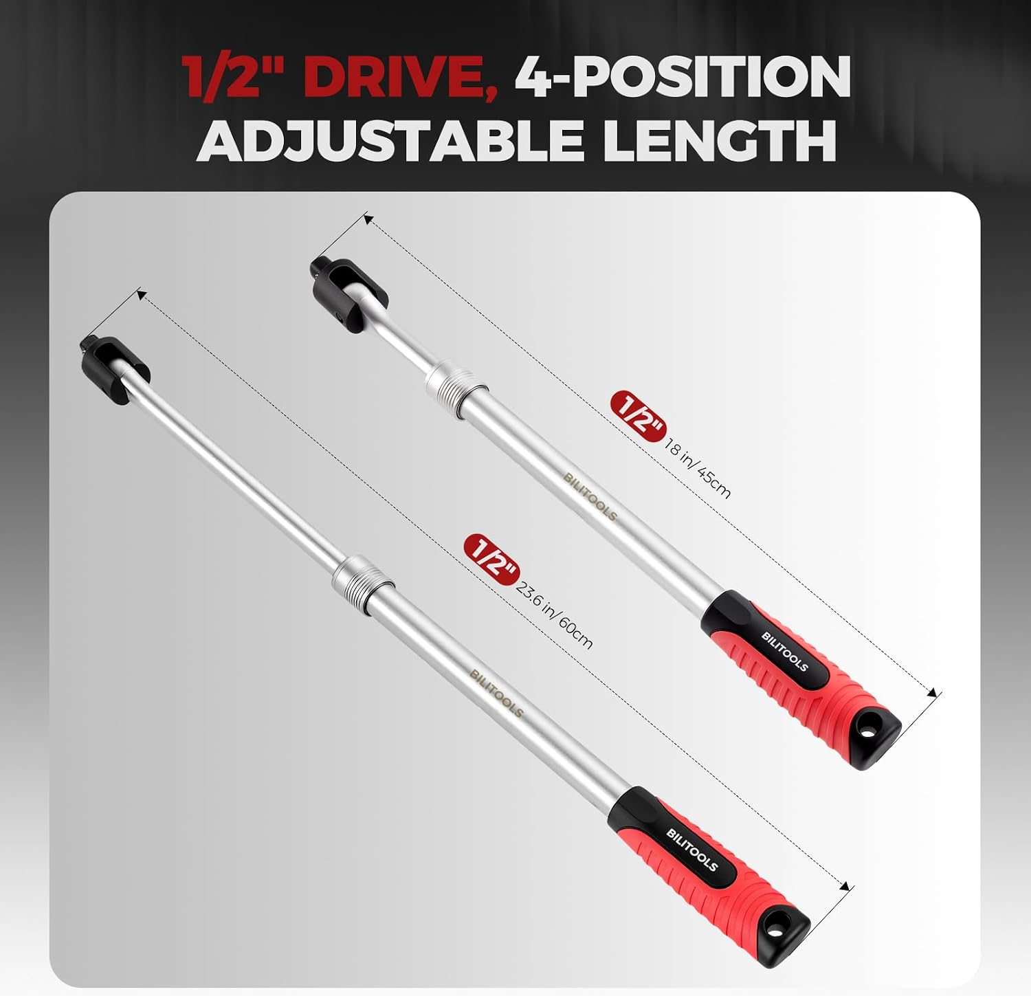 3-Piece Extendable Breaker Bar Set — view 4