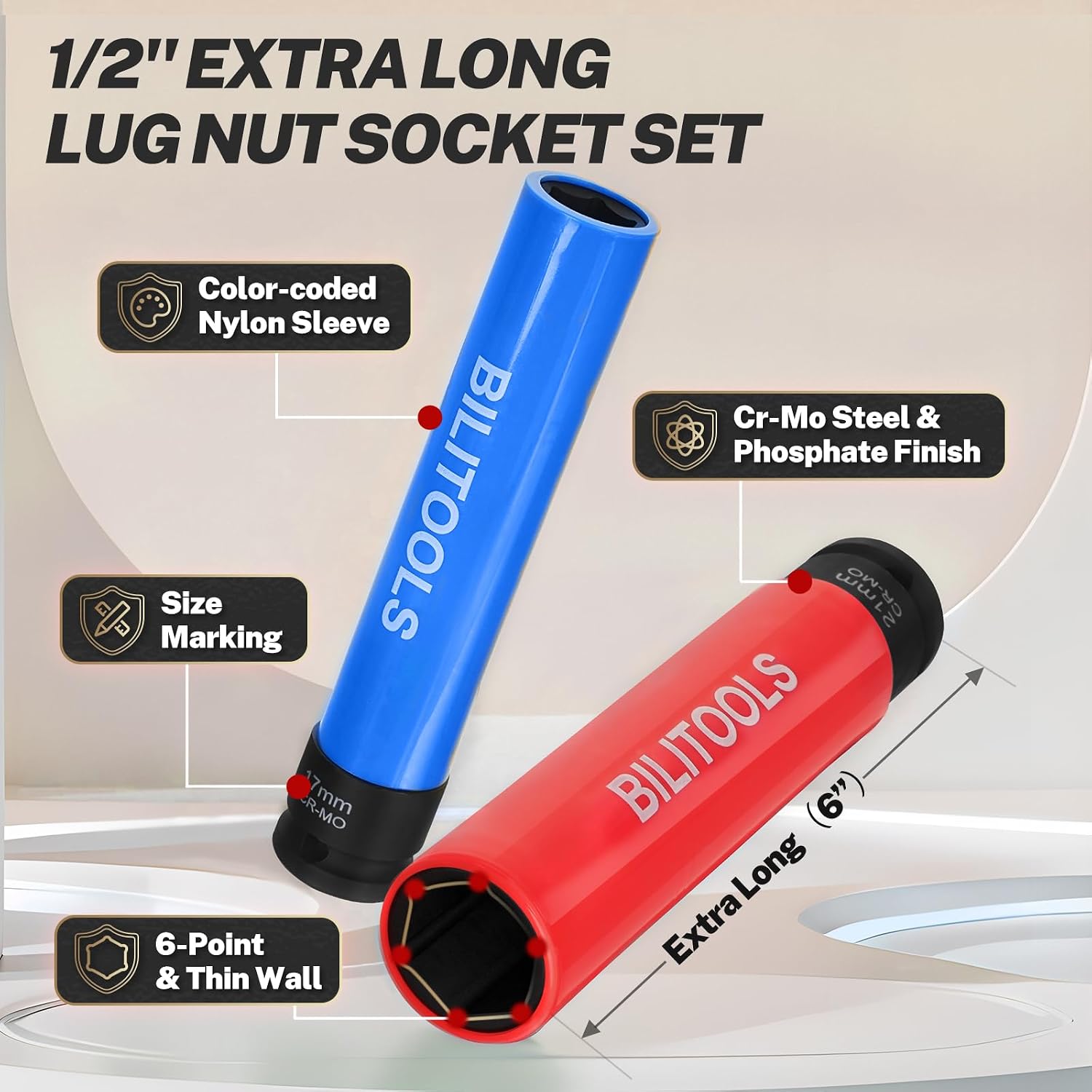 Extra Long Impact Socket Set — view 3