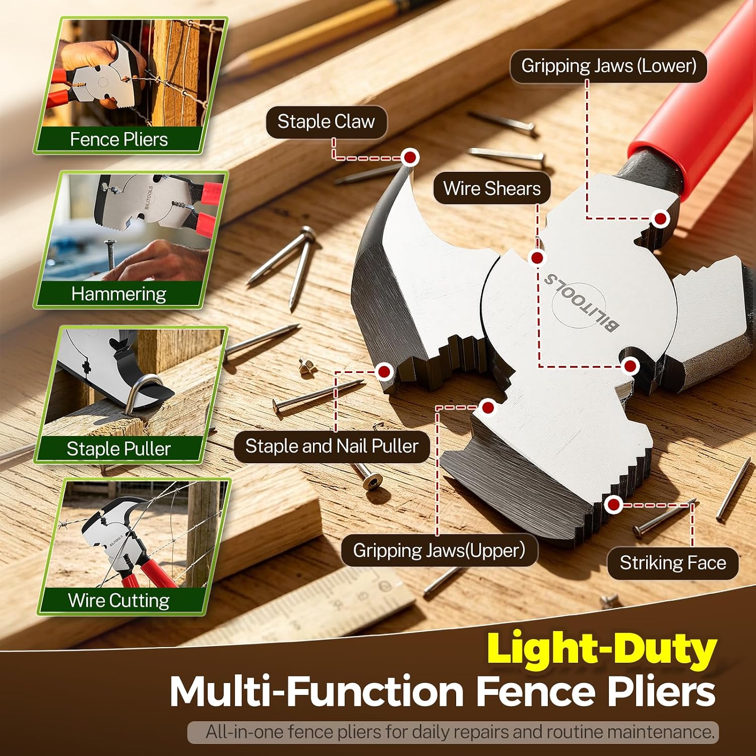 2-Piece 10" Fencing Pliers Set — view 4