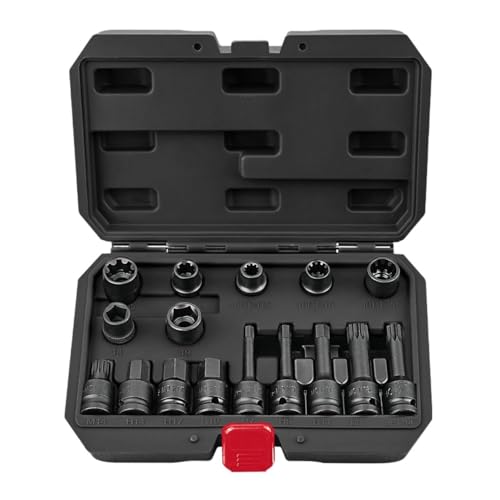 16 PCS Impact Brake Caliper Socket Set 1/2" Drive
