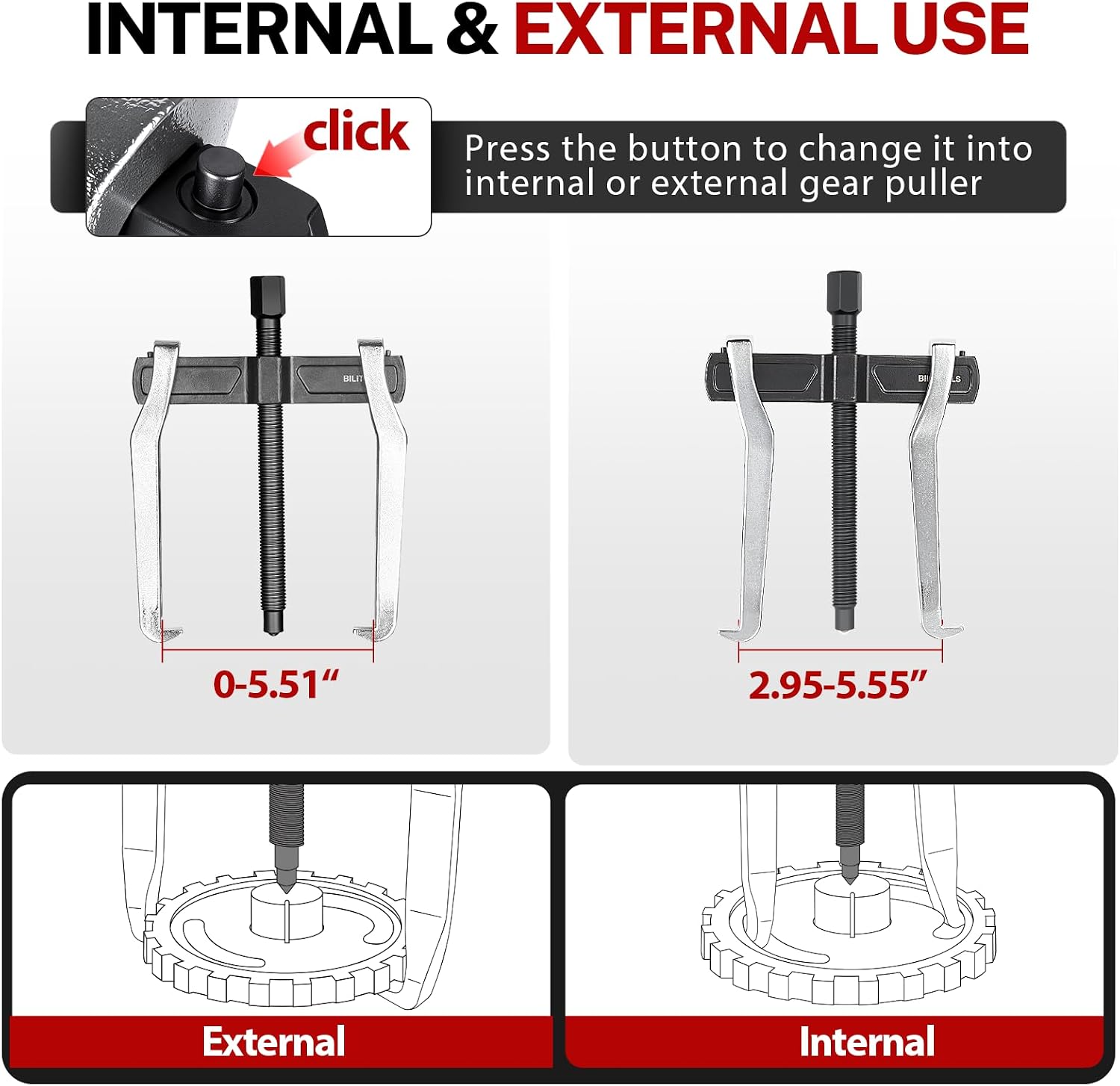6" 2 Jaw Gear Puller — view 3