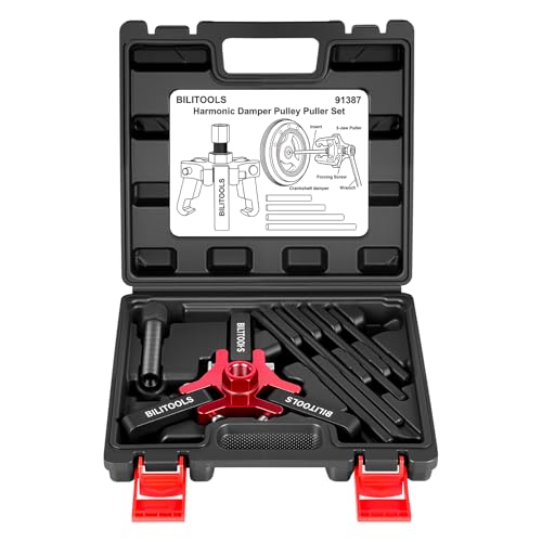Adjustable 3-Jaw Harmonic Balancer Puller for Crankshaft Dampers