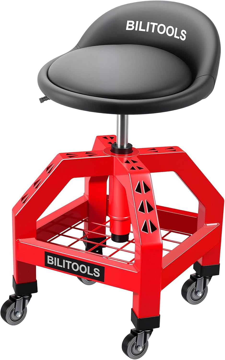 330 LBS Rolling Shop Stool with Wheels — view 2