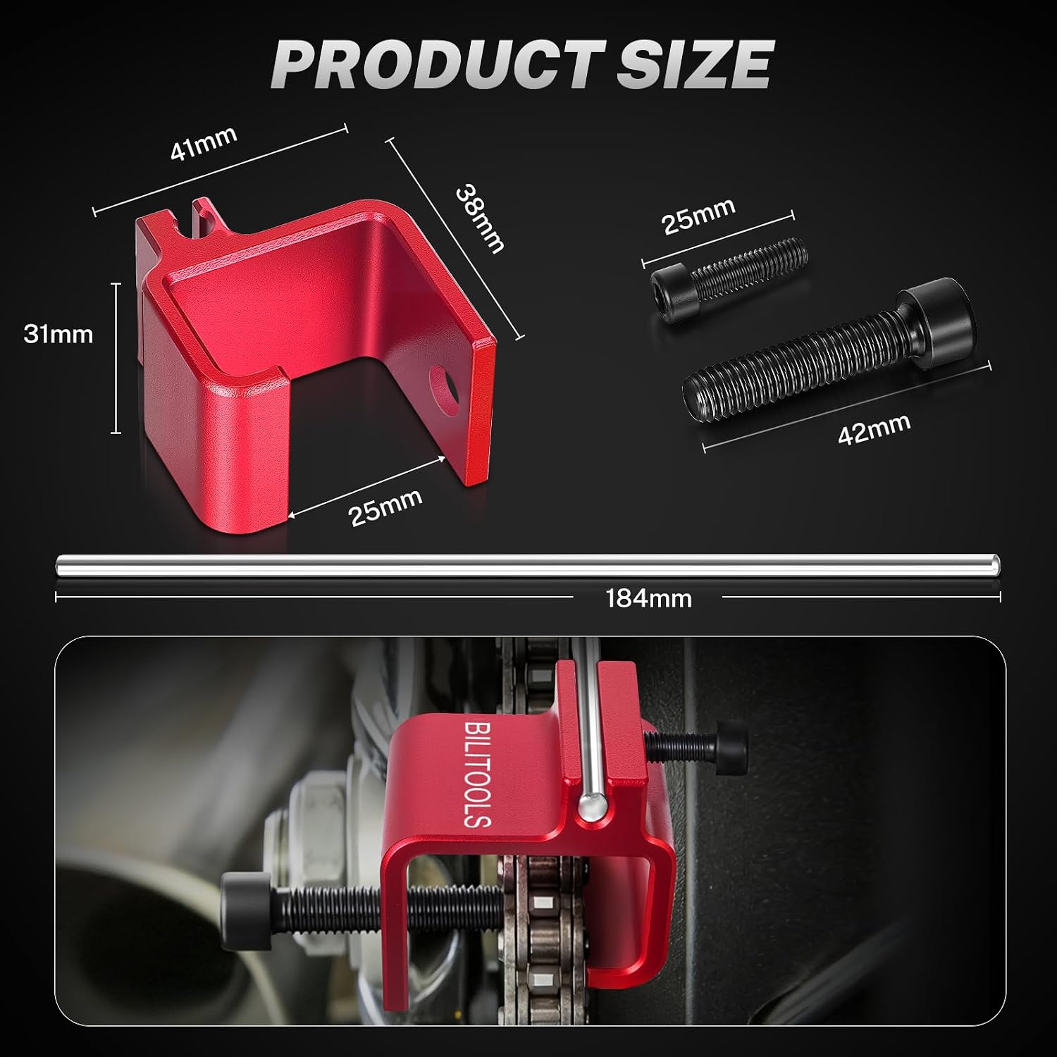 Motorcycle Chain Alignment Tool — view 4