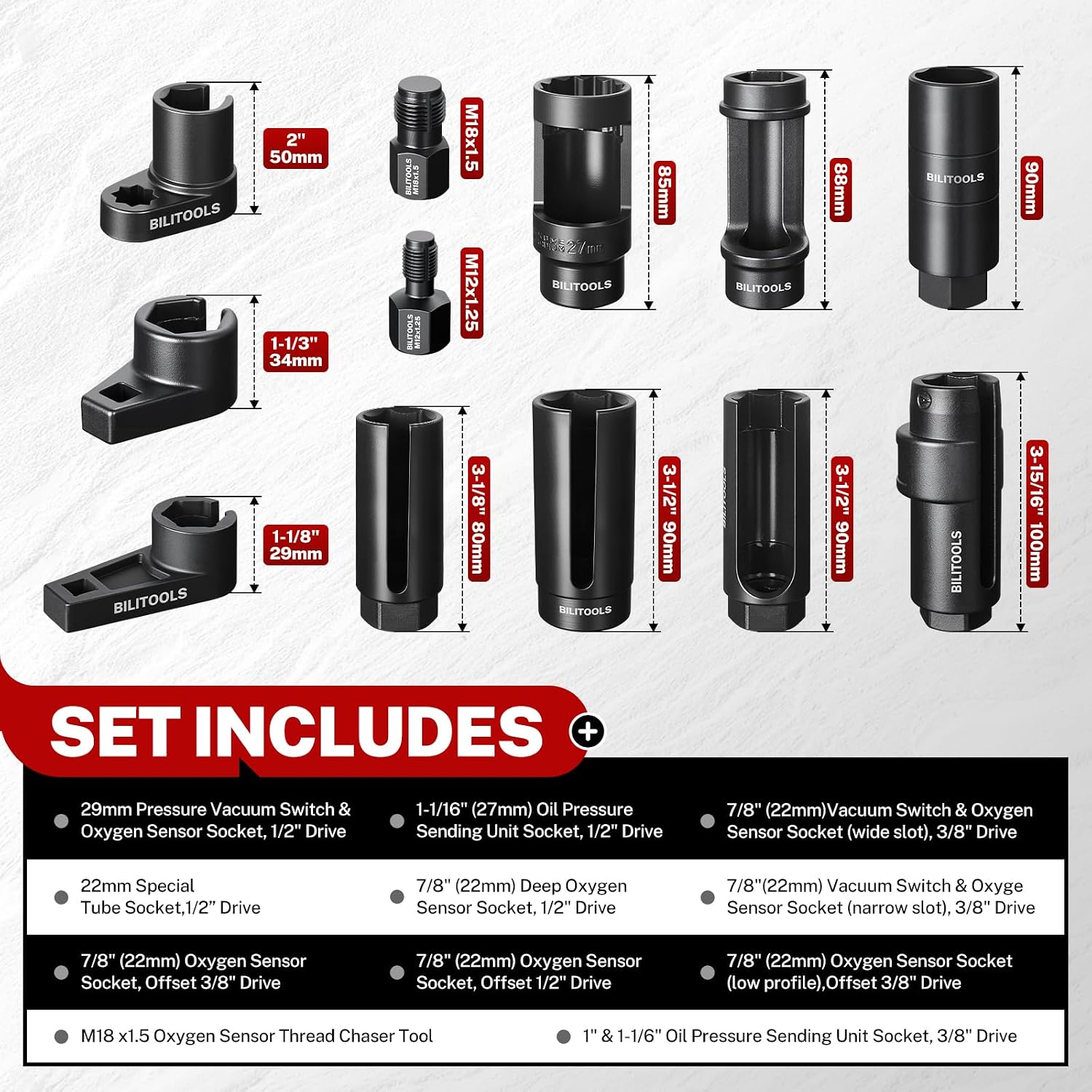 O2 Sensor Socket Set — view 3