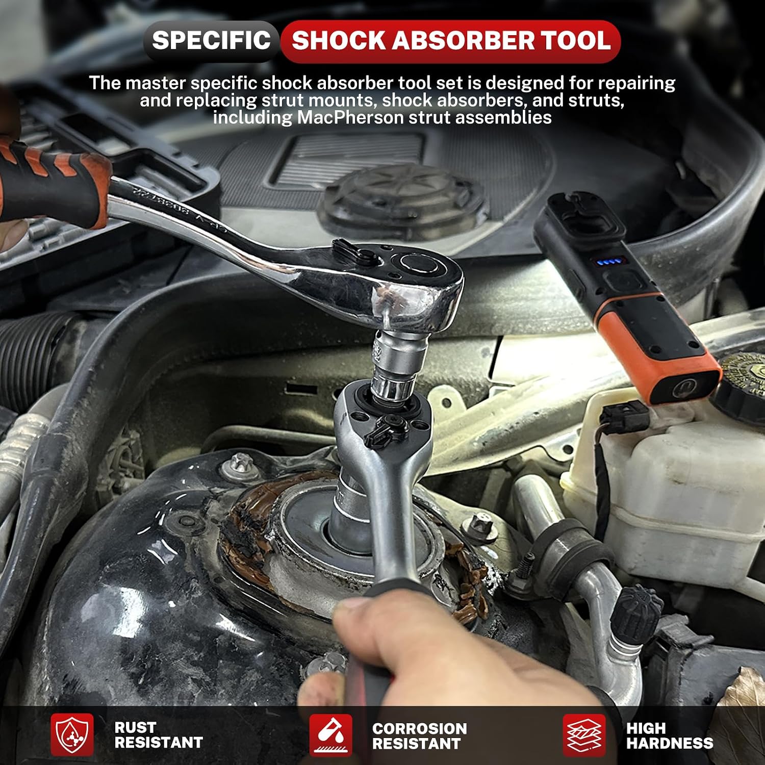 50-Piece Shock Absorber Strut Nut Socket Set — view 3