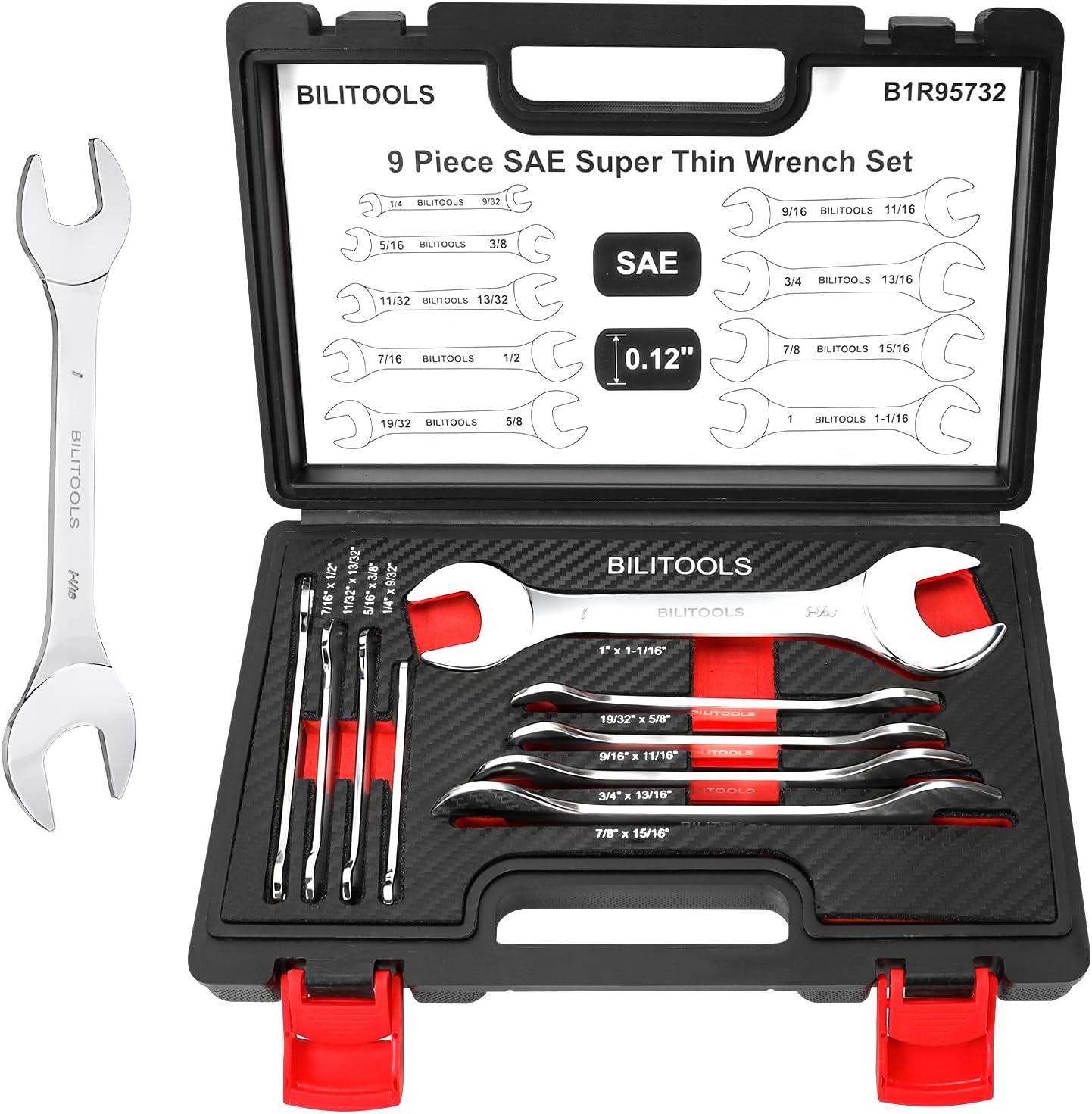 Super-Thin Open End Wrench Set — view 2