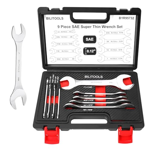 Super-Thin Open End Wrench Set