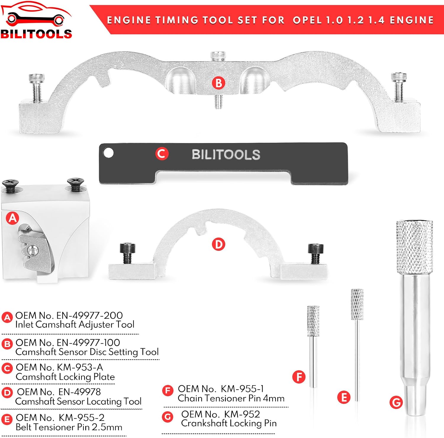 Turbo Engine Timing Tool Kit for 1.4 1.0 1.2 L Engine — view 3